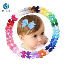 Load image into Gallery viewer, 2.5inch 40PCS/Set Ribbon Bow Hair Ties Kids Hair Clips