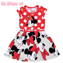Load image into Gallery viewer, New Summer Cotton Baby Girls Cartoon Long Sleeves Dress