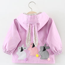 Load image into Gallery viewer, Baby Girls Coats 2019 New autumn Three rabbits cute