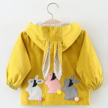 Load image into Gallery viewer, Baby Girls Coats 2019 New autumn Three rabbits cute