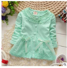 Load image into Gallery viewer, Fashion Spring Autumn Casual Girls Lace Bow Jackets