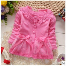 Load image into Gallery viewer, Fashion Spring Autumn Casual Girls Lace Bow Jackets
