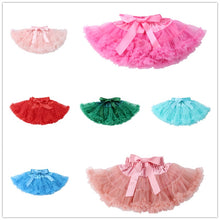 Load image into Gallery viewer, Ruffle Solid Kids Girls Pleated Fluffy Tutu Skirt