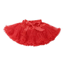 Load image into Gallery viewer, Ruffle Solid Kids Girls Pleated Fluffy Tutu Skirt