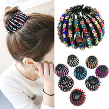 Load image into Gallery viewer, Fashion Crystal Bird's Nest Hair Clips Headwear