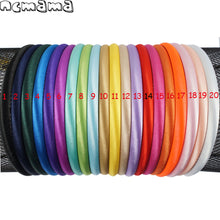 Load image into Gallery viewer, 20 Pcs/Pack Solid Satin Covered Hairbands
