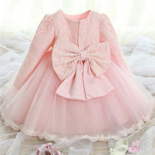 Load image into Gallery viewer, 1st First Birthday Dresses for Girls Christening Baptism Pink Princess Tutu
