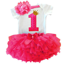 Load image into Gallery viewer, Fancy 1 Year Birthday Party Dress