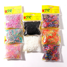 Load image into Gallery viewer, 200/1000PCS Cute Girls Colourful Ring Disposable Elastic Hair Bands