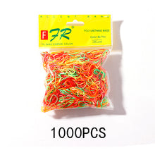 Load image into Gallery viewer, 200/1000PCS Cute Girls Colourful Ring Disposable Elastic Hair Bands