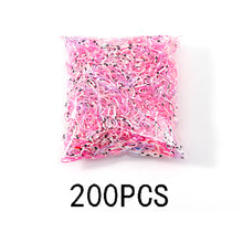Load image into Gallery viewer, 200/1000PCS Cute Girls Colourful Ring Disposable Elastic Hair Bands