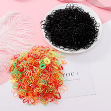 Load image into Gallery viewer, 200/1000PCS Cute Girls Colourful Ring Disposable Elastic Hair Bands