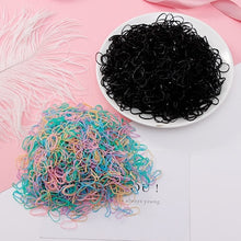 Load image into Gallery viewer, 200/1000PCS Cute Girls Colourful Ring Disposable Elastic Hair Bands