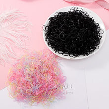 Load image into Gallery viewer, 200/1000PCS Cute Girls Colourful Ring Disposable Elastic Hair Bands
