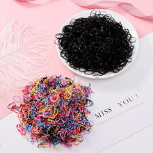 Load image into Gallery viewer, 200/1000PCS Cute Girls Colourful Ring Disposable Elastic Hair Bands