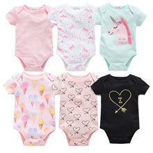 Load image into Gallery viewer, 2019 6Pcs 3Pcs Summer New Baby Girl Bodysuits