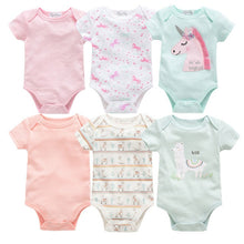 Load image into Gallery viewer, 2019 6Pcs 3Pcs Summer New Baby Girl Bodysuits