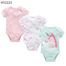 Load image into Gallery viewer, 2019 6Pcs 3Pcs Summer New Baby Girl Bodysuits