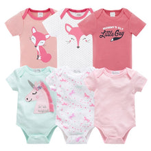 Load image into Gallery viewer, 2019 6Pcs 3Pcs Summer New Baby Girl Bodysuits