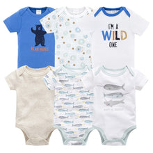 Load image into Gallery viewer, 2019 6Pcs 3Pcs Summer New Baby Girl Bodysuits