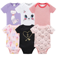 Load image into Gallery viewer, 2019 6Pcs 3Pcs Summer New Baby Girl Bodysuits