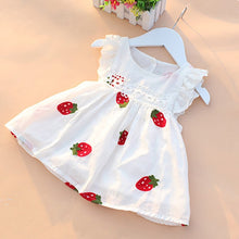 Load image into Gallery viewer, Summer Baby Girls Dresses  Clothing Cotton Print Floral Lace Infant