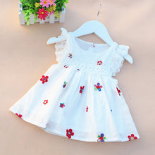 Load image into Gallery viewer, Summer Baby Girls Dresses  Clothing Cotton Print Floral Lace Infant
