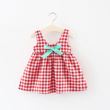 Load image into Gallery viewer, Summer Baby Girl Dress Big Bow Sleeveless Princess Dress