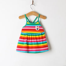 Load image into Gallery viewer, Girls Dress 2019 Summer New European and American Fashion Baby