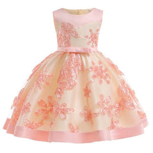 Load image into Gallery viewer, 2019 Flower Embroidery Baby Girl Dress 3M-24M