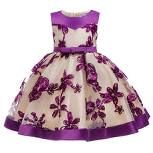 Load image into Gallery viewer, 2019 Flower Embroidery Baby Girl Dress 3M-24M