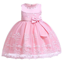 Load image into Gallery viewer, 2019 Flower Embroidery Baby Girl Dress 3M-24M