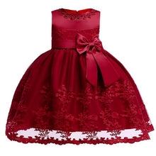 Load image into Gallery viewer, 2019 Flower Embroidery Baby Girl Dress 3M-24M