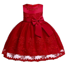 Load image into Gallery viewer, 2019 Flower Embroidery Baby Girl Dress 3M-24M