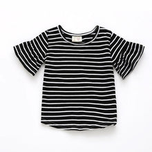 Load image into Gallery viewer, Baby Girls Clothes Lotus Leaf Sleeve Baby T Shirts
