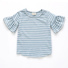 Load image into Gallery viewer, Baby Girls Clothes Lotus Leaf Sleeve Baby T Shirts