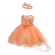 Load image into Gallery viewer, Flower Baby Girls Dress Baptism Dresses for Girls 1st Year Birthday