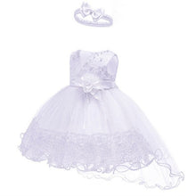 Load image into Gallery viewer, Flower Baby Girls Dress Baptism Dresses for Girls 1st Year Birthday