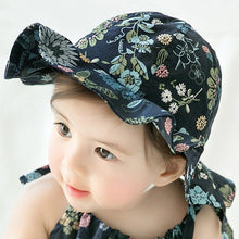 Load image into Gallery viewer, Baby Summer Outdoor Bucket Hat Children Floral Print Panama Sun Beach Cap