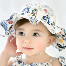 Load image into Gallery viewer, Baby Summer Outdoor Bucket Hat Children Floral Print Panama Sun Beach Cap