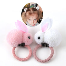 Load image into Gallery viewer, Cute hair ball rabbit hair ring