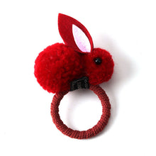 Load image into Gallery viewer, Cute hair ball rabbit hair ring