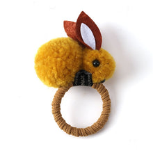 Load image into Gallery viewer, Cute hair ball rabbit hair ring