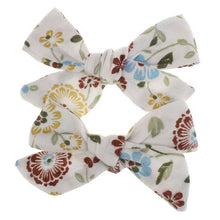 Load image into Gallery viewer, 2019 Lovely Baby Girls Print Flower Bohemian Style Bow BB Hair Clips