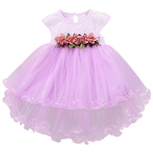 Load image into Gallery viewer, Baby Dress Sequin Lace Flower Christening Gown Baptism Clothes Newborn