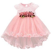 Load image into Gallery viewer, Baby Dress Sequin Lace Flower Christening Gown Baptism Clothes Newborn