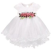 Load image into Gallery viewer, Baby Dress Sequin Lace Flower Christening Gown Baptism Clothes Newborn