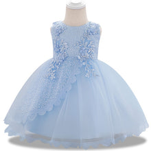 Load image into Gallery viewer, Baby Dress Sequin Lace Flower Christening Gown Baptism Clothes Newborn