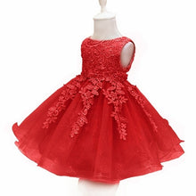 Load image into Gallery viewer, Baby Dress Sequin Lace Flower Christening Gown Baptism Clothes Newborn