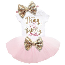 Load image into Gallery viewer, Baby girl clothes 2nd Birthday Dress Outfits 2 years Girls